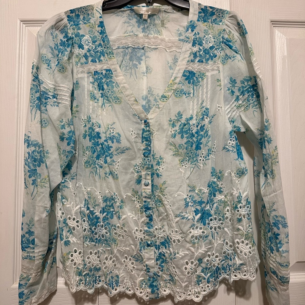 LoveShackFancy Mauro Blouse XL